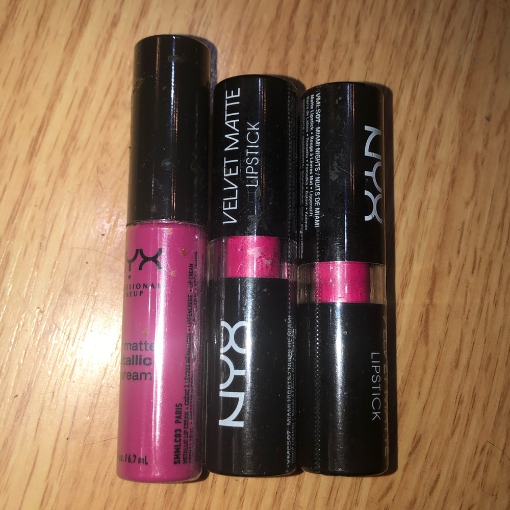 NYX VELVET LIPSTICKS & Liquid lip cream NEW PINKS